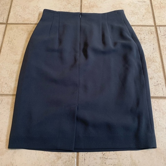 Vintage 80s Rena Rowan Separates Pencil Skirt | Grey/Charcoal Size 10 - Picture 4 of 9